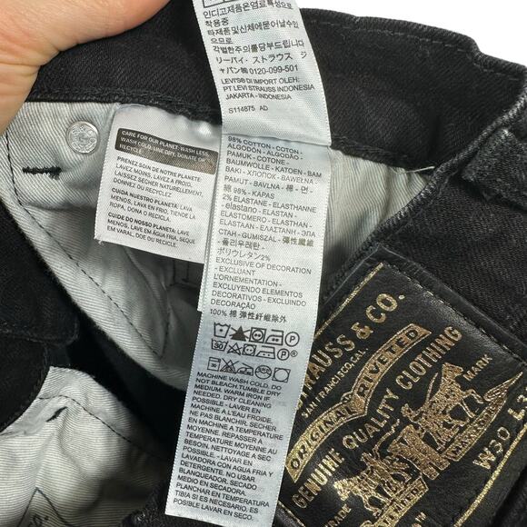 LEVIS Black Gold Selvedge Special Edition Size 30 x 32 Skinny Jeans Men's - Picture 12 of 13